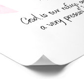 詩編46:1花壁アートポスター ポスター (角)