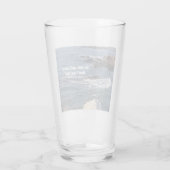 詩編46:10まだクリスチャンの海の写真 タンブラーグラス (裏面)