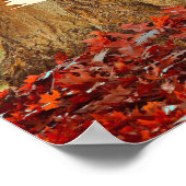 詩編46:10まだ知っている、秋の木 ポスター (角)