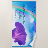 詩編46:10 ビーチタオル (正面)