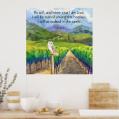 詩編46:10 ポスター (キッチン)