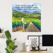 詩編46:10 ポスター (ホームオフィス)