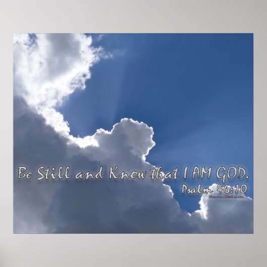 詩編46:10 ポスター (正面)