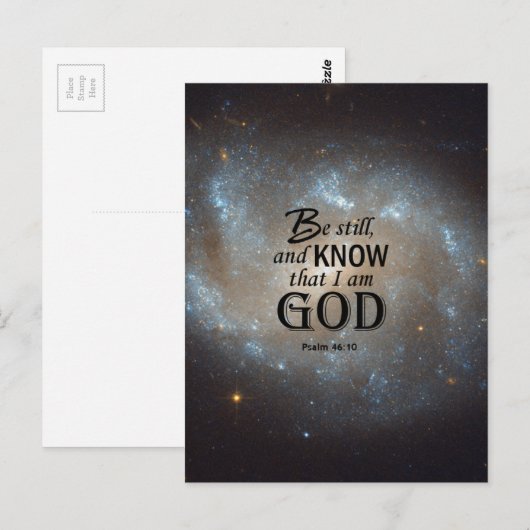 詩編46:10 ポストカード (正面/裏面)