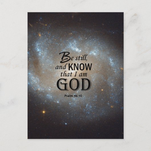 詩編46:10 ポストカード (正面)