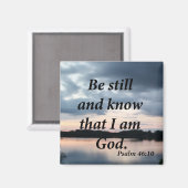 詩編46:10 マグネット (正面/裏面)