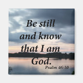 詩編46:10 マグネット (正面)