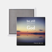 詩編46:10 "Be Still" 素晴らしSalt Lake, Utah マグネット (正面/裏面)