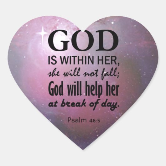 詩編46:5 ハートシール (正面)