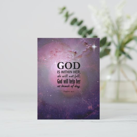 詩編46:5 ポストカード (スタンド正面)