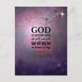 詩編46:5 ポストカード (正面)