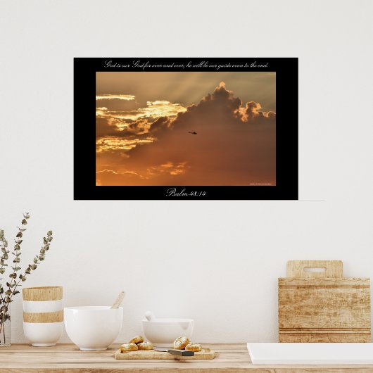 詩編48:14 ポスター (キッチン)