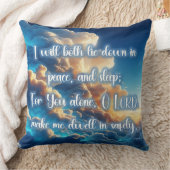 詩編4:2投枕飾 クッション (ブランケット)