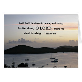 詩編4:8私は二人とも安らかに横たわる…..