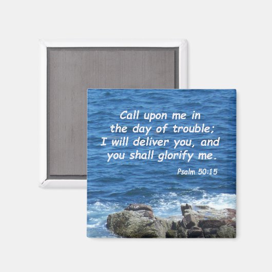 詩編50:15 マグネット (正面/裏面)