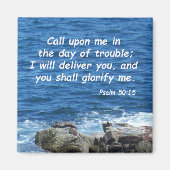 詩編50:15 マグネット (正面)