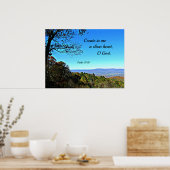 詩編51:10私にクリーンなハートを作成… ポスター (キッチン)