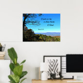 詩編51:10私にクリーンなハートを作成… ポスター (ホームオフィス)