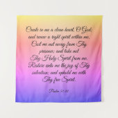 詩編51:10-12 タペストリー (正面)