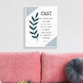 詩編55:22クリスチャンキャンバスプリントウォールデコール キャンバスプリント (インサイチュ (リビング))