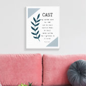 詩編55:22クリスチャンキャンバスプリントウォールデコール キャンバスプリント (インサイチュ (リビング))