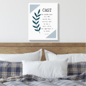 詩編55:22クリスチャンキャンバスプリントウォールデコール キャンバスプリント (インサイチュ (寝室))