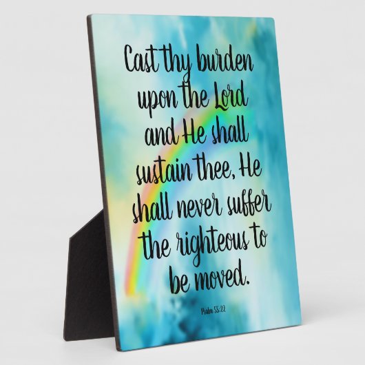 詩編55:22 フォトプラーク (側面)