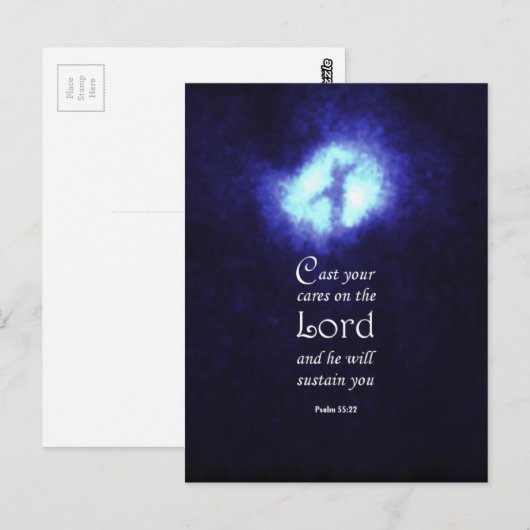 詩編55:22 ポストカード (正面/裏面)