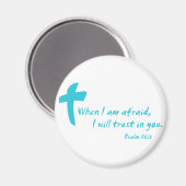 詩編56：私が恐れたとき、私はあなたを信頼する マグネット (正面/裏面)