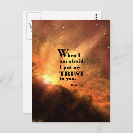 詩編56:3 ポストカード (正面/裏面)