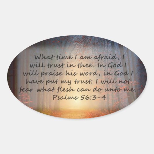 詩編56: 3-4 楕円形シール (正面)