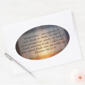 詩編56: 3-4 楕円形シール (封筒)