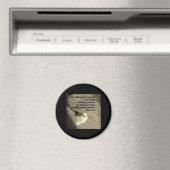 詩編59:16白バラ マグネット (インサイチュ (食洗機))