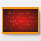 詩編5:12 フォトプラーク (正面)