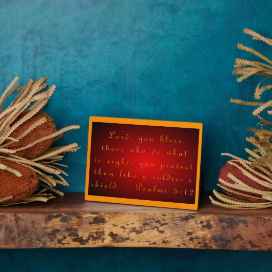 詩編5:12 フォトプラーク (側面)