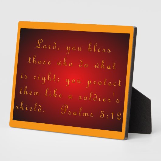 詩編5:12 フォトプラーク (側面)