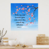 詩編62:1 ポスター (キッチン)