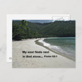 詩編62:1 ポストカード (正面/裏面)