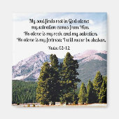 詩編62:1,2 マグネット (正面)