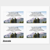 詩編62:1,2 長方形シール (シート)