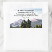 詩編62:1,2 長方形シール (バッグ)