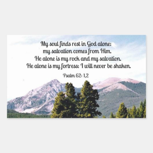 詩編62:1,2 長方形シール (正面)