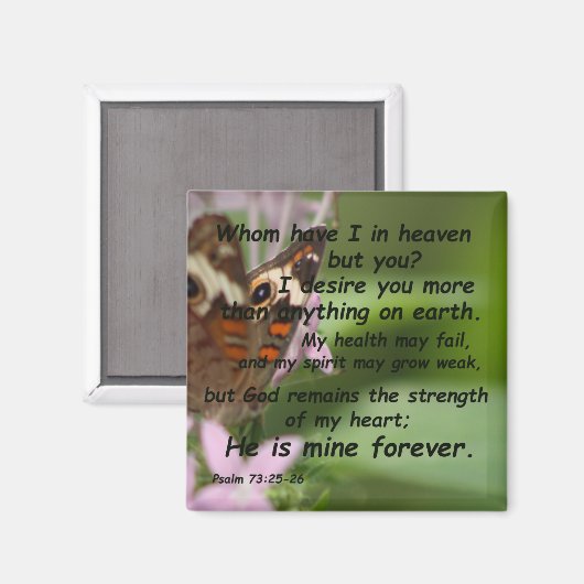 詩編73:25-26 マグネット (正面/裏面)