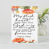 詩編73:26勇気付けられるカード サンキューカード (スタンド正面)