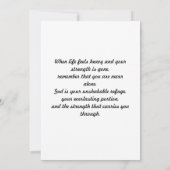 詩編73:26勇気付けられるカード サンキューカード (裏面)