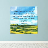 詩編84:11キャンバス印刷 キャンバスプリント (インサイチュ (ウッドフロア))