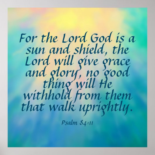 詩編84:11 ポスター (正面)