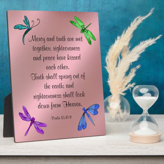 詩編85:10-11プラーク フォトプラーク (側面)