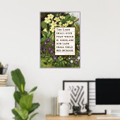 詩編85:12ビクトリアン聖なる書物、 経典ポスター ポスター (ホームオフィス)