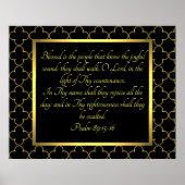 詩編89:15-16 ポスター (正面)